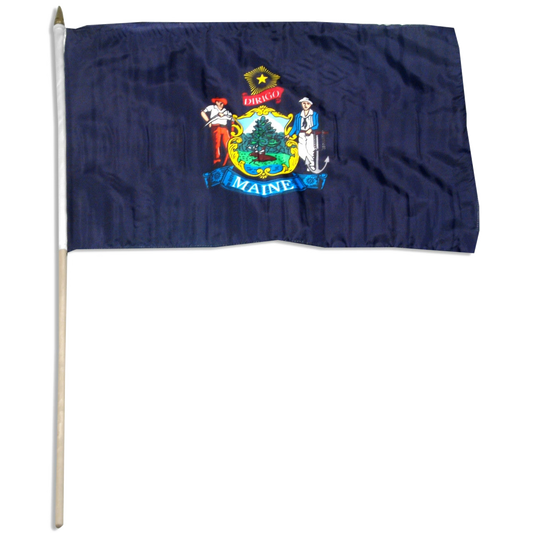 Maine flag 12 x 18 inch