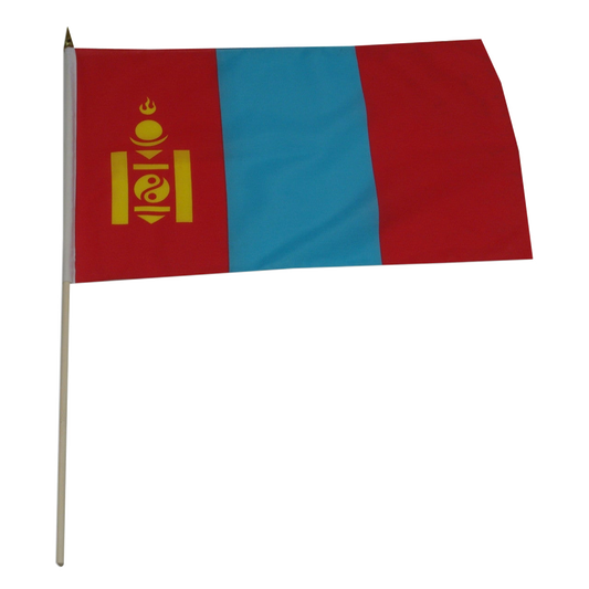 Flag of Mongolia on a white background
