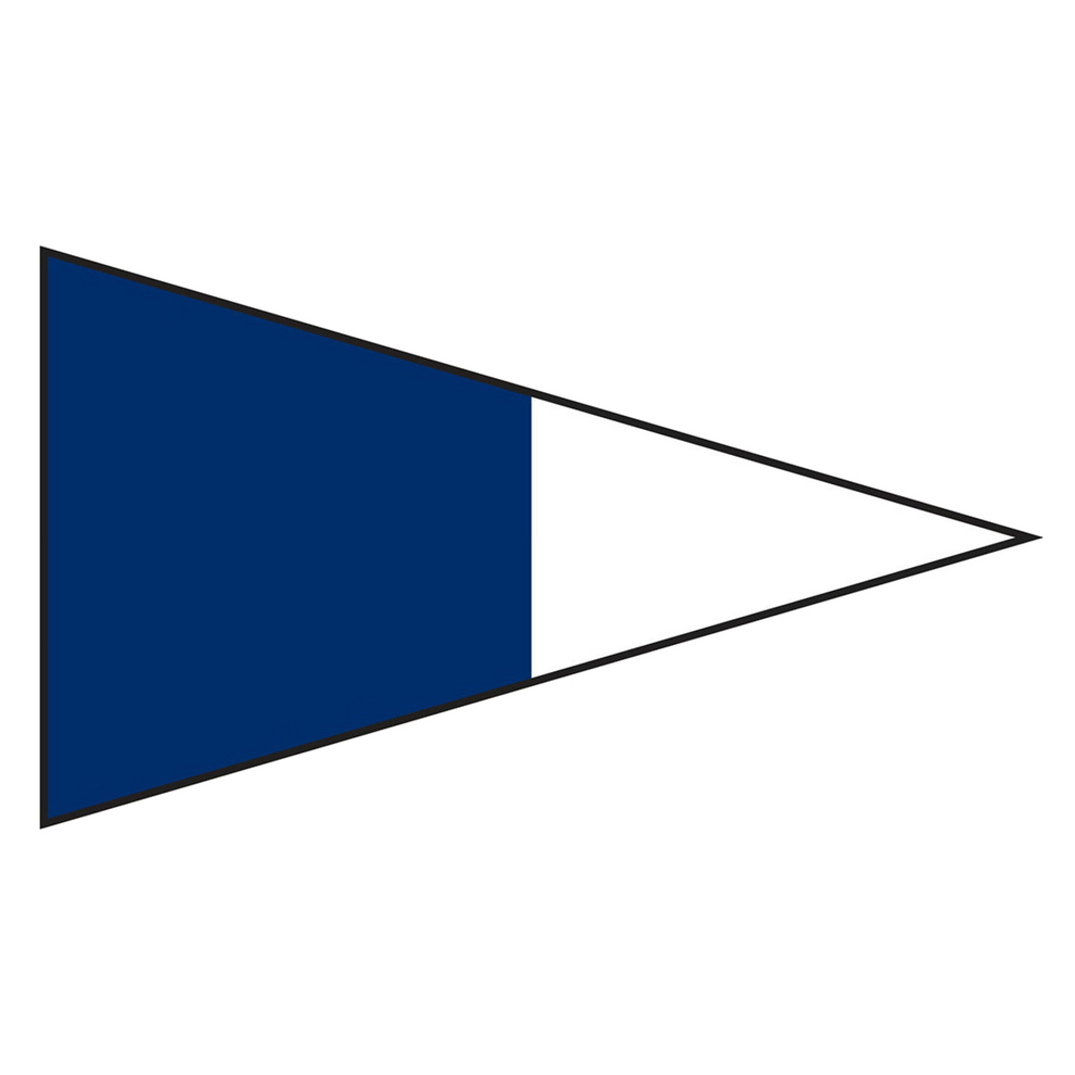 A nautical second number flag