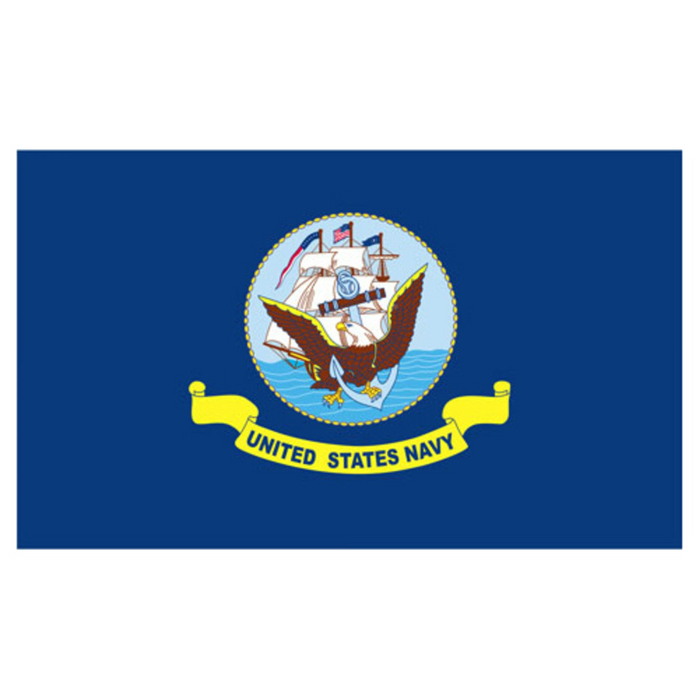 U.S. Navy flag on a white background