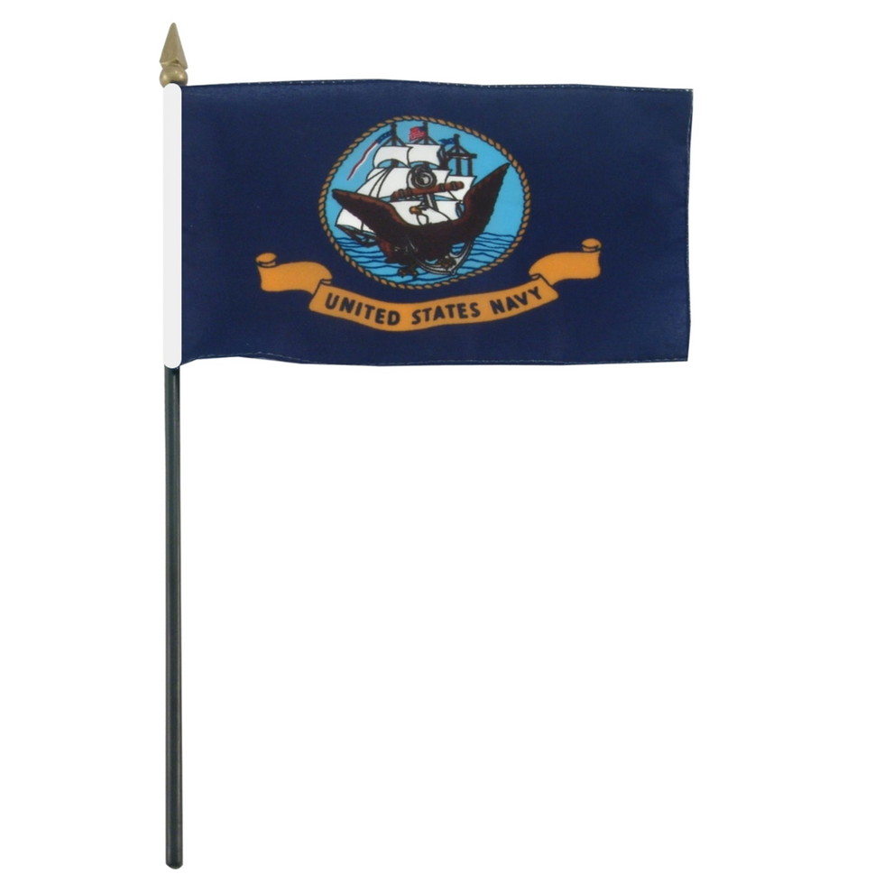 United States Navy flag on a white background