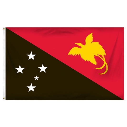 Papua New Guinea Flag 3ft x 5ft Printed Polyester
