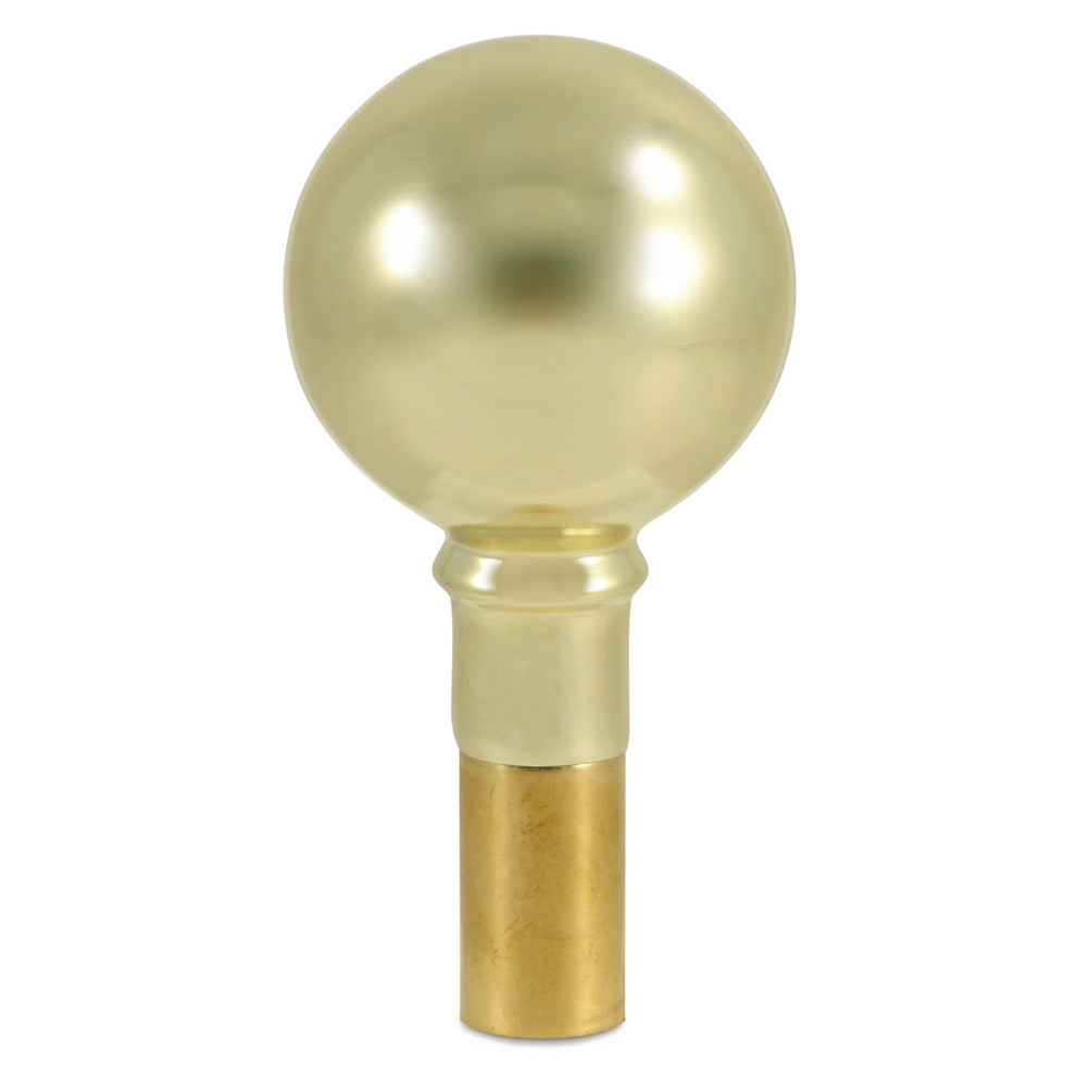 Gold plated flagpole ball finial