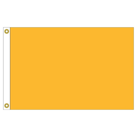 Illustration of a solid yellow flag