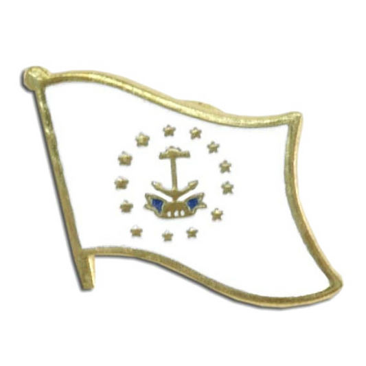 Rhode Island flag lapel pin