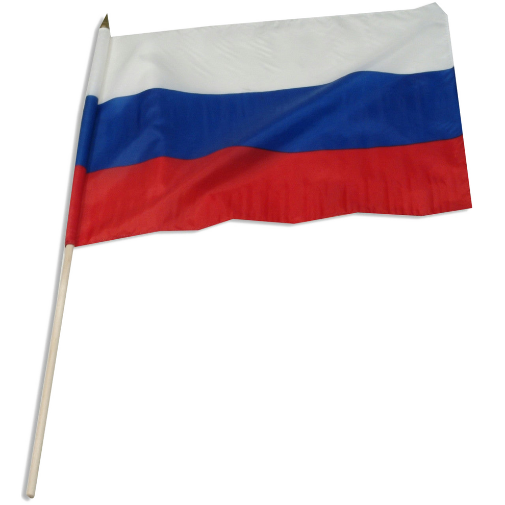 Flag of Russia on a white background