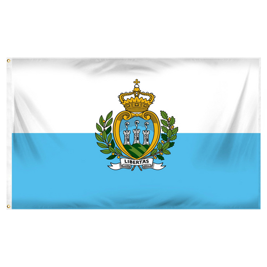 San Marino Flag 3ft x 5ft Printed Polyester