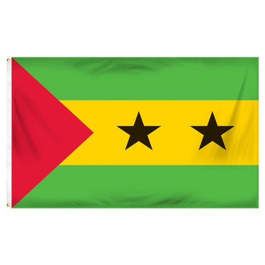 Sao Tome & Principe Flag 3ft x 5ft Printed Polyester