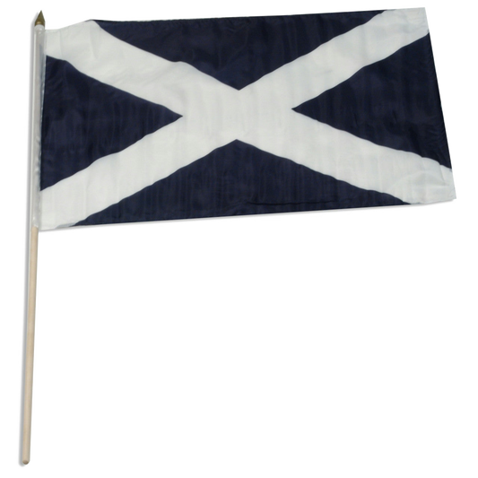 Scottish flag on a white background