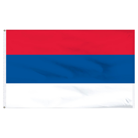 Serbia 5' x 8' Nylon Flag - No Seal