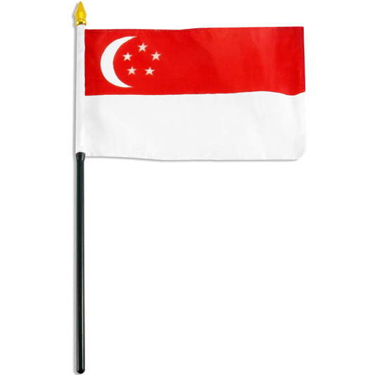 Flag of Singapore on a white background