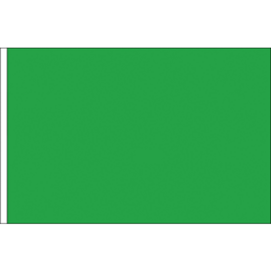 Solid green flag
