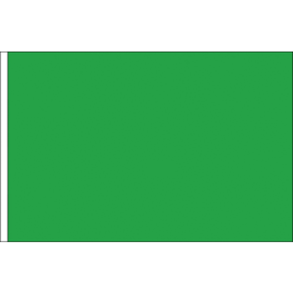 Solid green flag