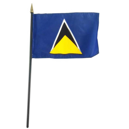 St Lucia flag 4 x 6 inch