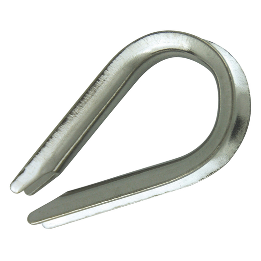 Rope thimble on a white background
