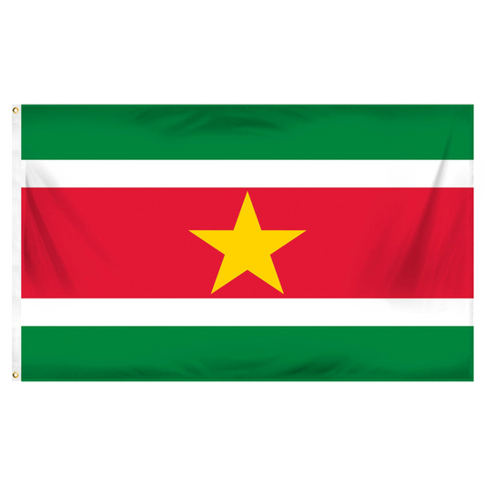 Suriname Flag 3ft x 5ft Printed Polyester