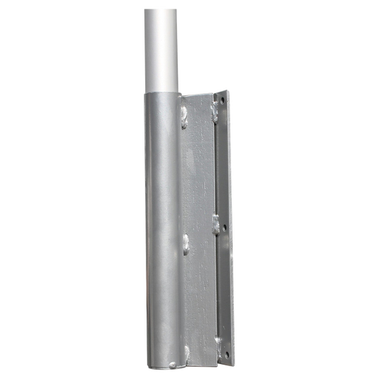 Metallic bracket on a white background