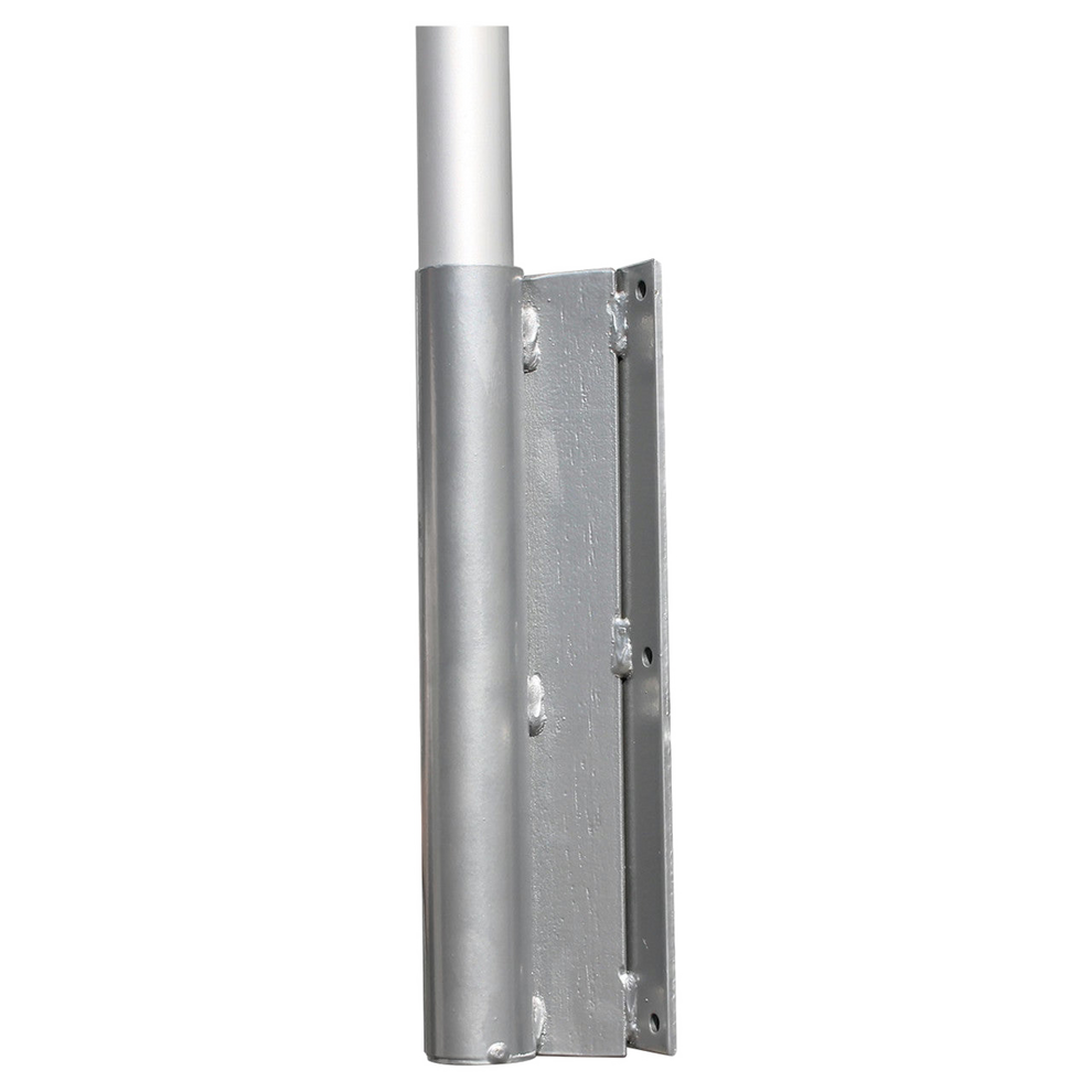 Metallic bracket on a white background