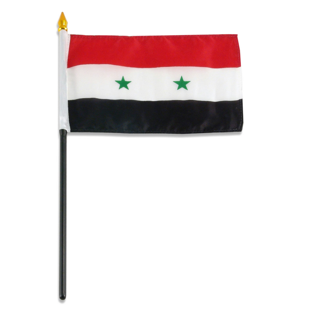 Syrian flag on a white background