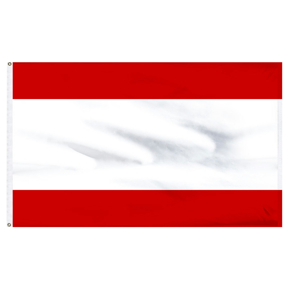 Tahiti flag with two red horizontal stripes and a white center