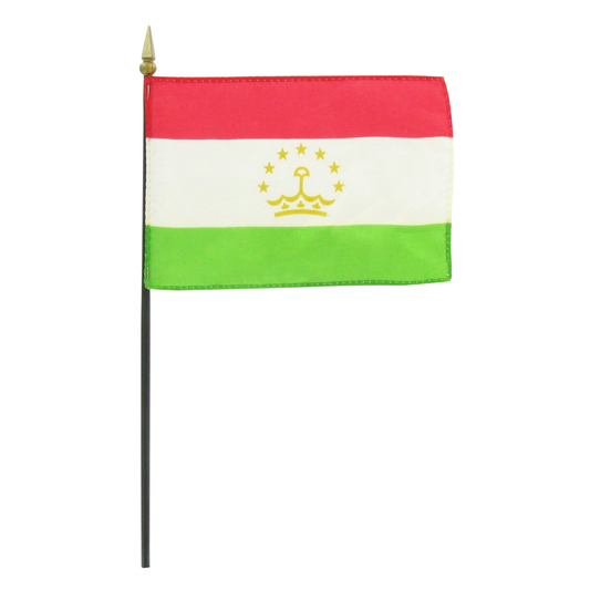 Flag of Tajikistan on a white background
