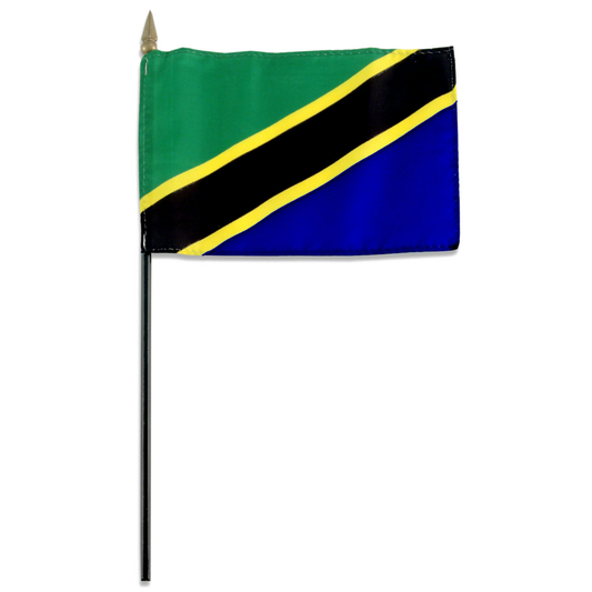 Flag of Tanzania on a white background