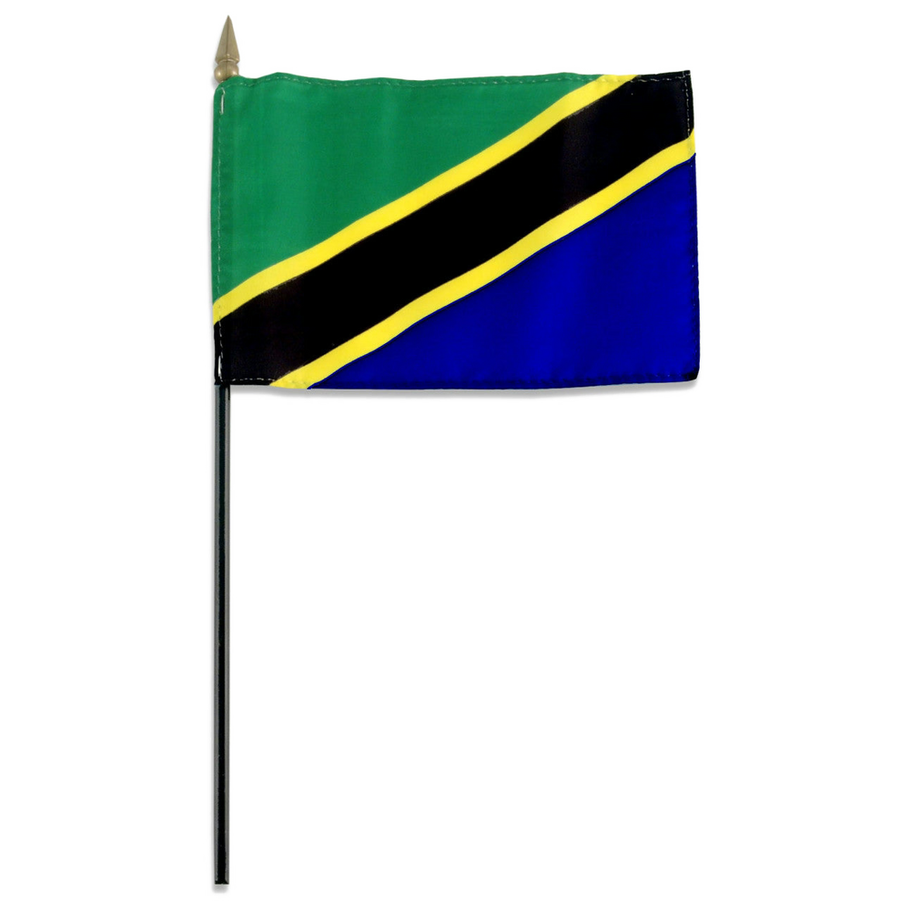 Flag of Tanzania on a white background