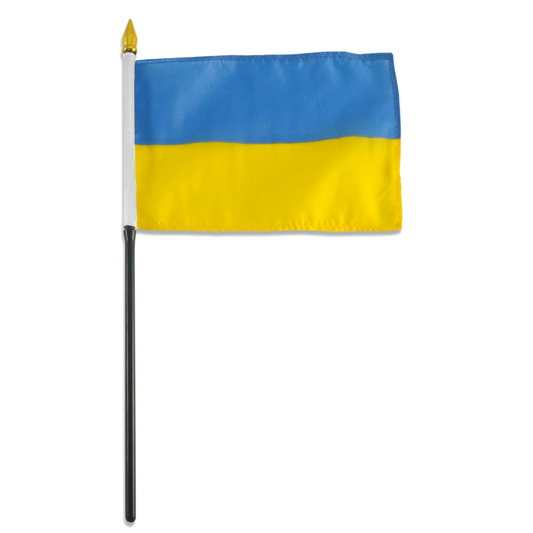 Flag of Ukraine on a white background