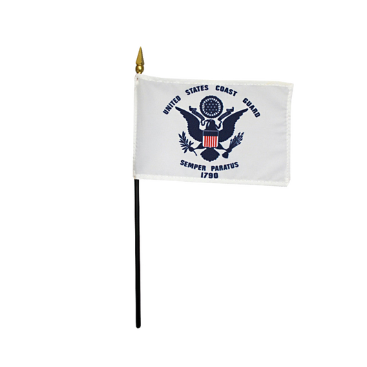 United States Coast Guard flag on a white background
