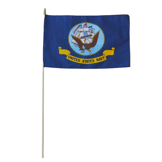 United States Navy flag on a white background