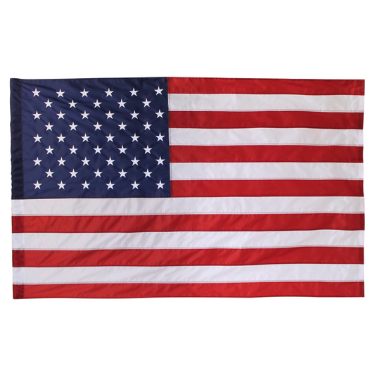 American flag with red, white, and blue colors on a white background