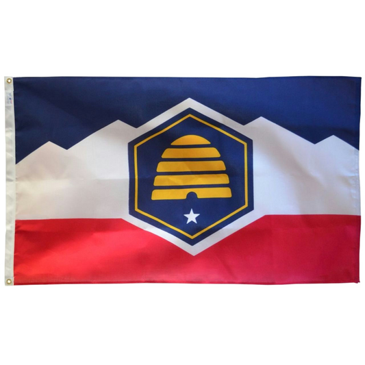 Utah 4ft x 6ft Spun Heavy Duty Polyester Flag