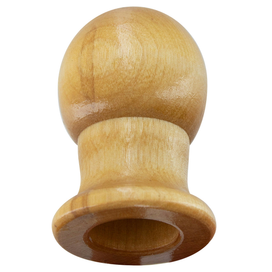 Wood flagpole finial