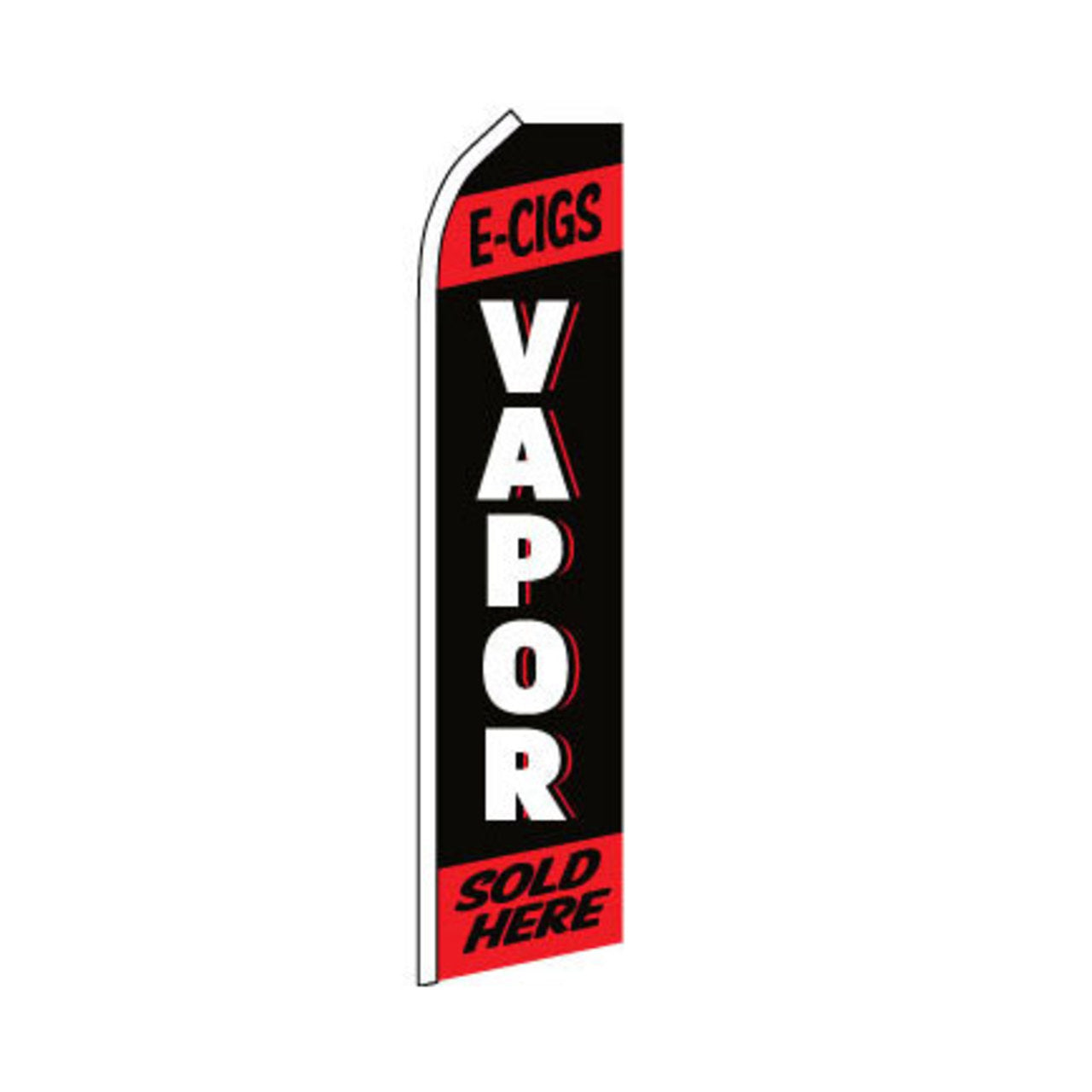 Vapor Swooper Flag - Red & Black