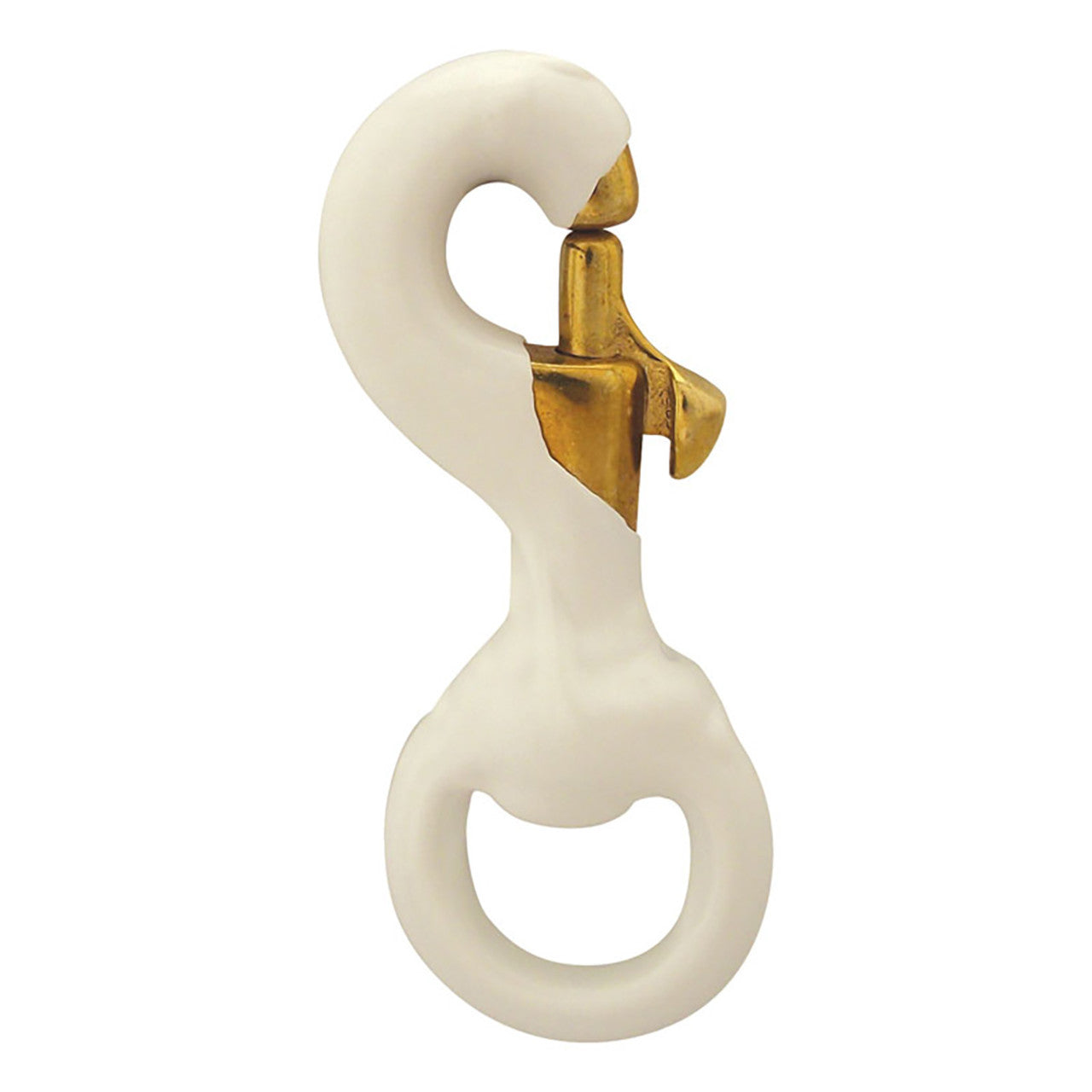 Brass Swivel Snap - Rubber Coated