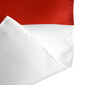 Close up of a UK Royal Navy flag zoomed in on a white stripe