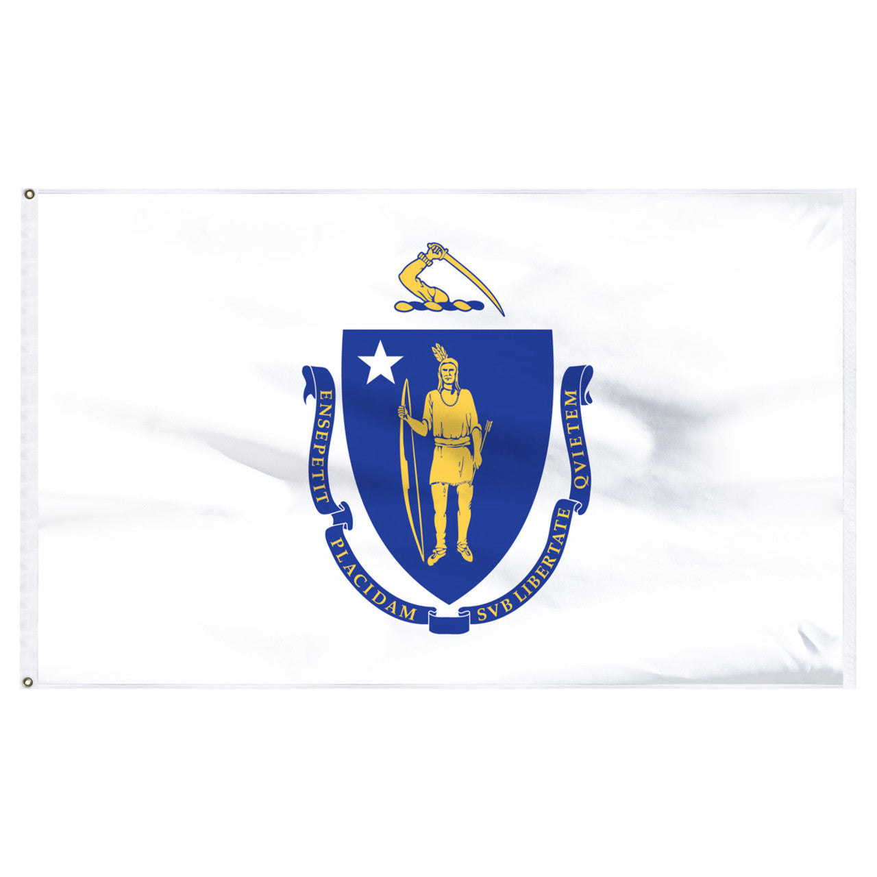 Massachusetts Flag 4 x 6 Feet Nylon