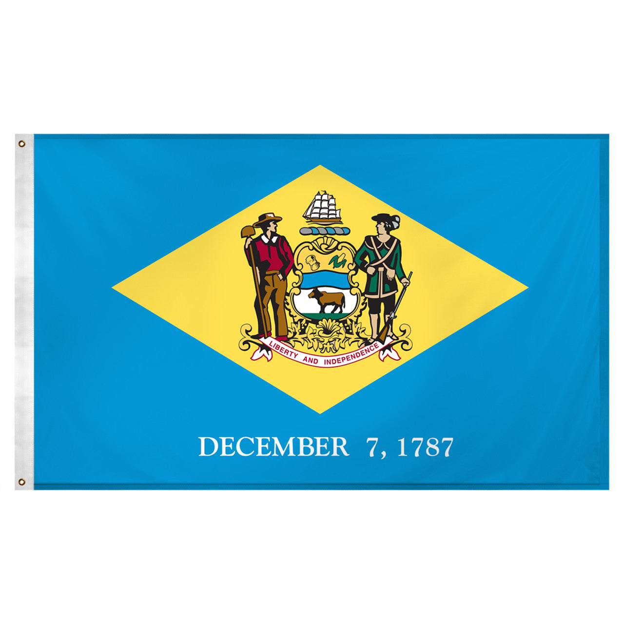 Delaware 5ft x 8ft Spun Heavy Duty Polyester Flag