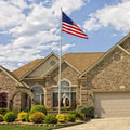 Super Tough 20ft Aluminum Sectional Heavy Duty Residential Flagpole - Satin Finish