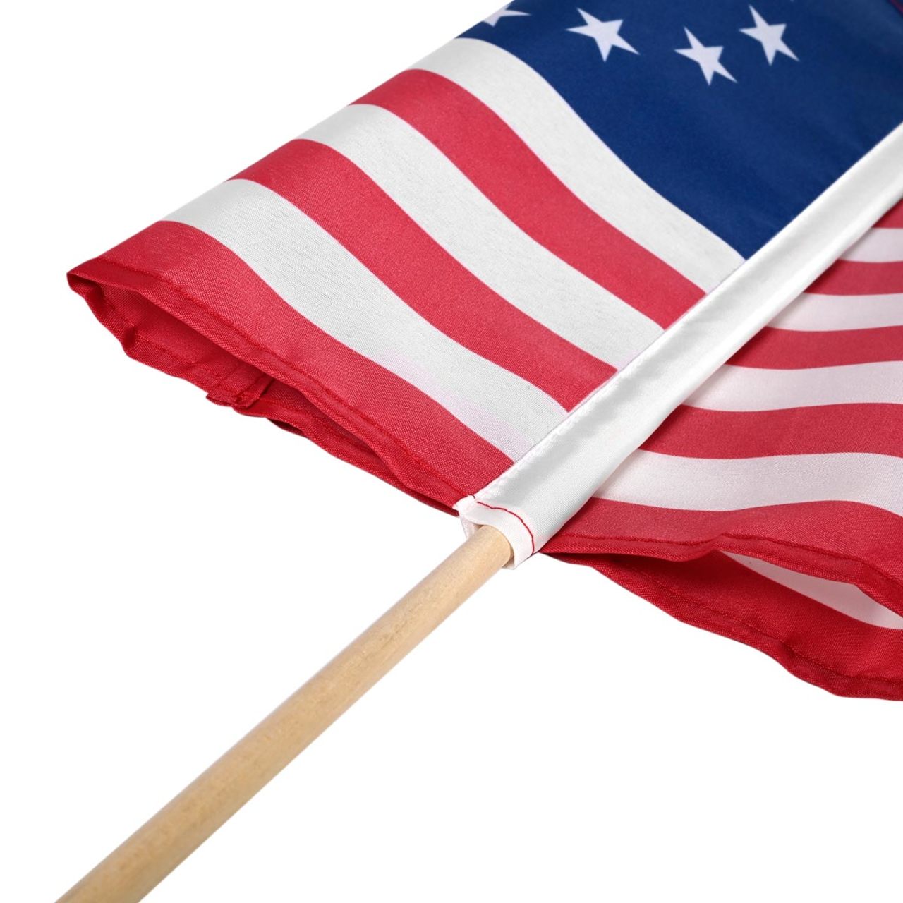 Betsy Ross stick flag 12x18 inch