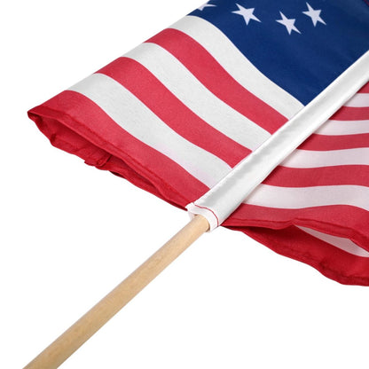 Betsy Ross stick flag 12x18 inch