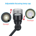 Info graphic for LED solar powered flagpole light