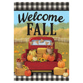 Carson Fall Garden Flag - Fall Red Truck - 12.5in x 18in