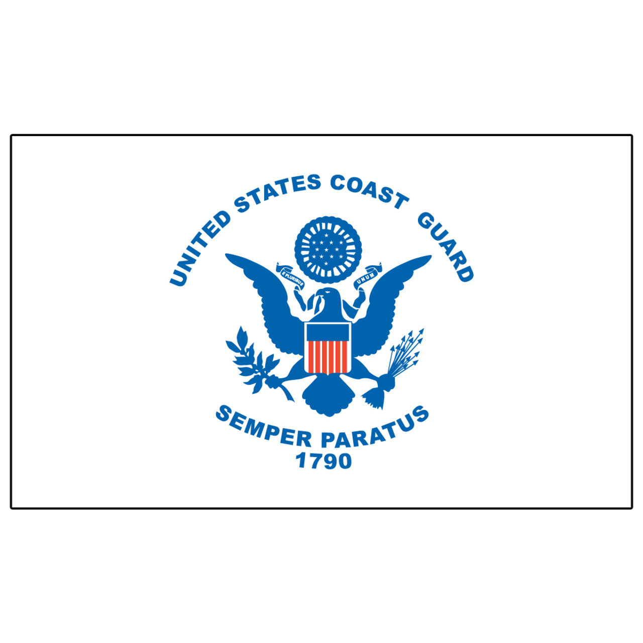 US Coast Guard Flag 4ft x 6ft Heavy Duty Spun Polyester