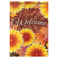 Carson Fall Garden Flag - Layered Sunflowers - 12.5in x 18in