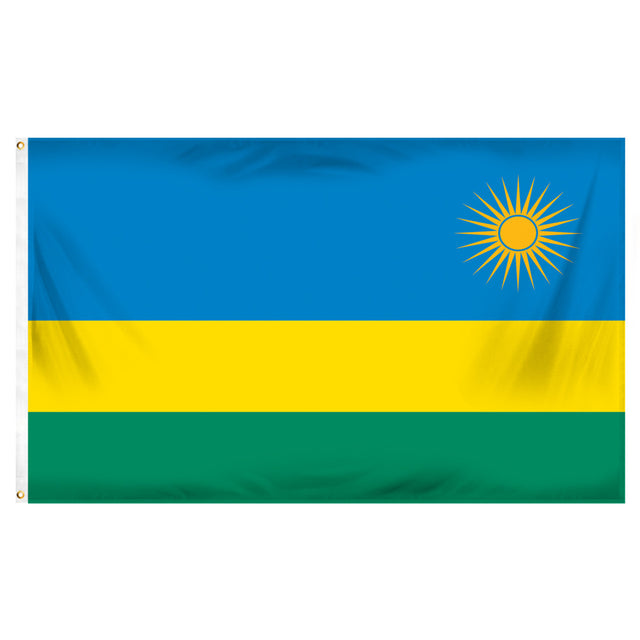 Rwanda 3ft x 5ft Polyester Flag – United States Flag Store