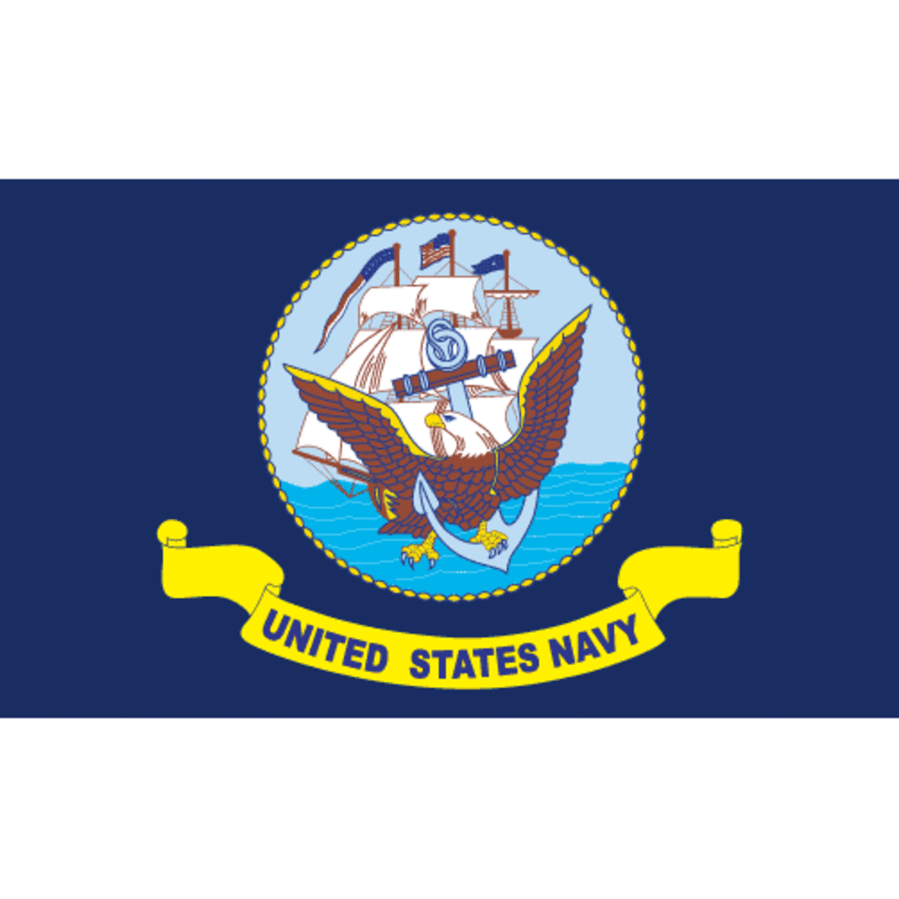 Navy Flag 6ft x 10ft Nylon
