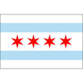 Chicago 6' X 10' Nylon Flag