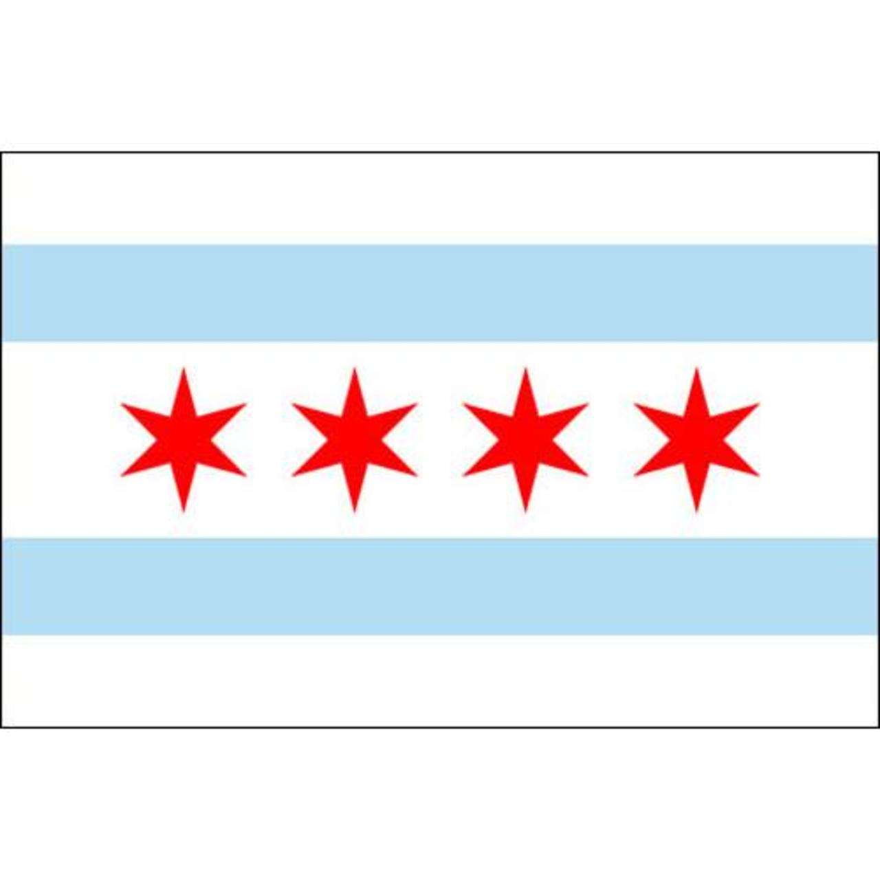 Chicago 6' X 10' Nylon Flag