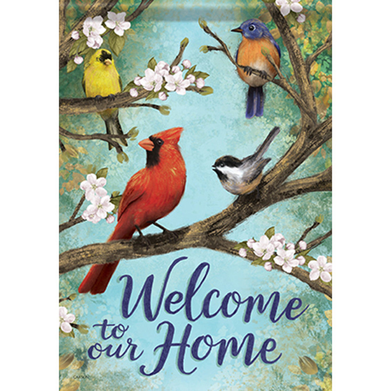 Carson Summer Banner Flag - Songbird Haven - 28in x 40in
